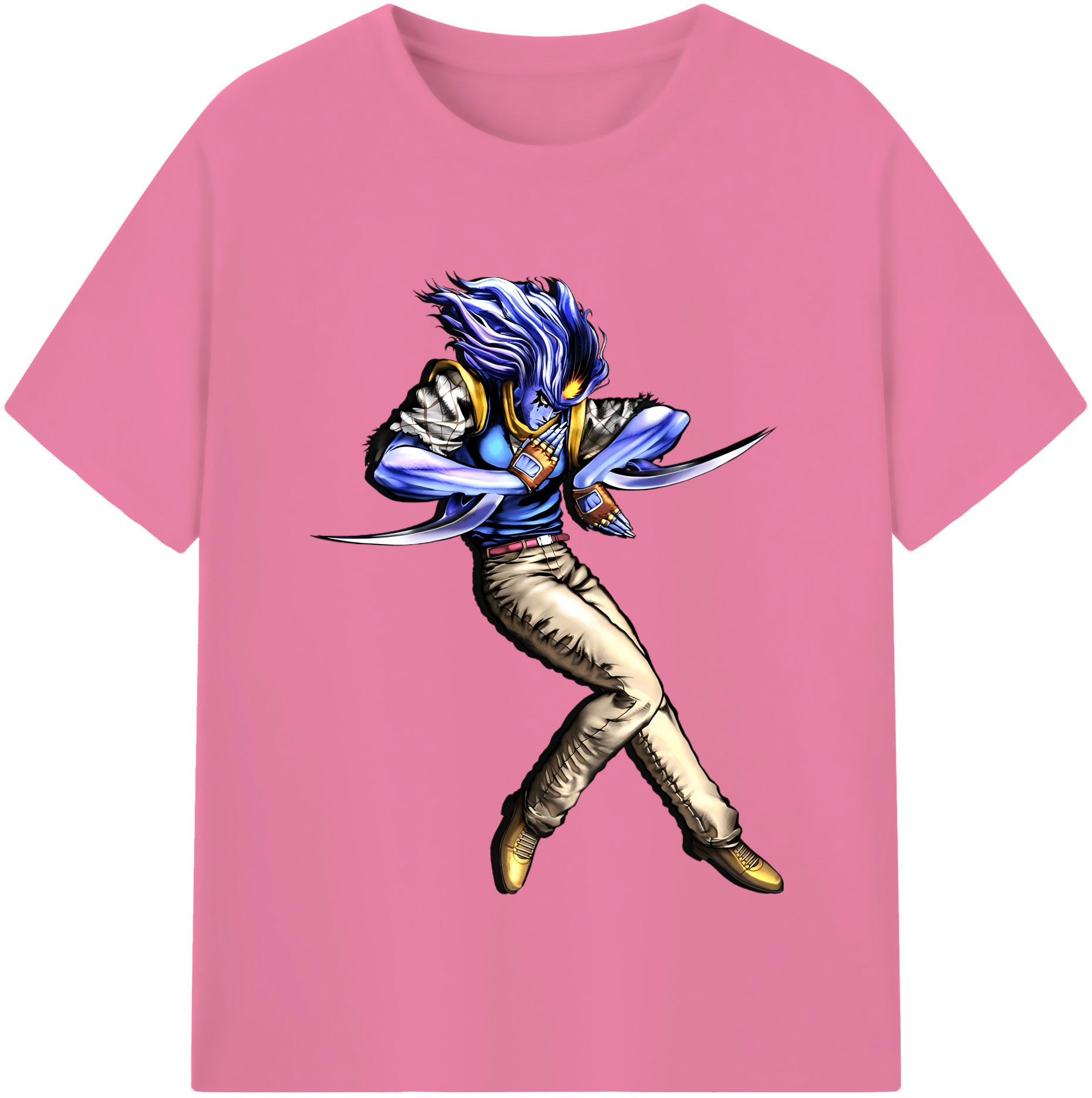 （画像用） ジョジョの奇妙な冒険 JoJo's Bizarre Adventure 綿100％半袖Tシャツ（フロントプリント）